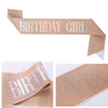 Glitter Cloth Shoulder Strap Etiquette Belt With Bronzing Process