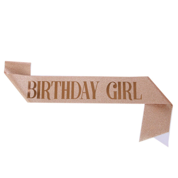 Glitter Cloth Shoulder Strap Etiquette Belt With Bronzing Process
