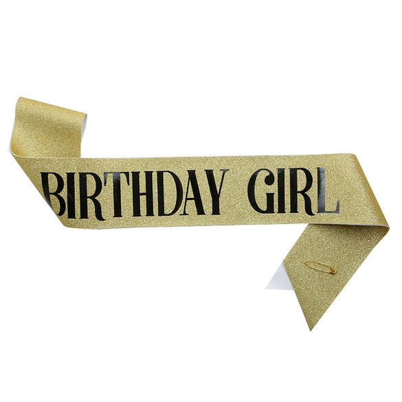 Glitter Cloth Shoulder Strap Etiquette Belt With Bronzing Process