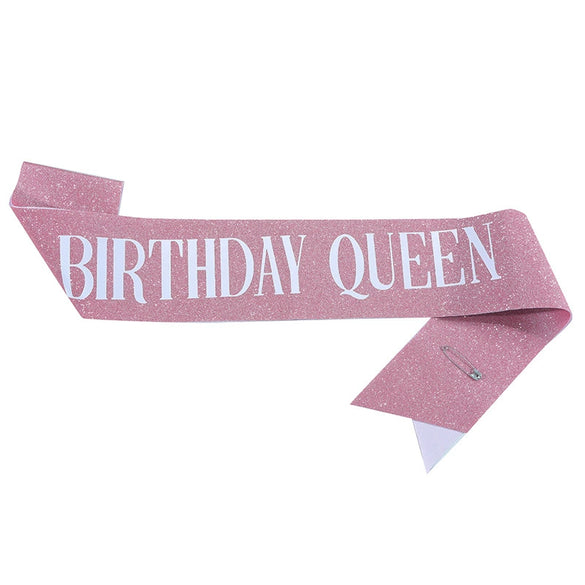 Glitter Cloth Shoulder Strap Etiquette Belt With Bronzing Process
