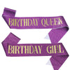 Glitter Cloth Shoulder Strap Etiquette Belt With Bronzing Process