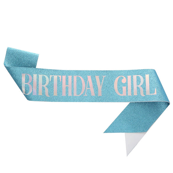 Glitter Cloth Shoulder Strap Etiquette Belt With Bronzing Process