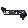 Glitter Cloth Shoulder Strap Etiquette Belt With Bronzing Process