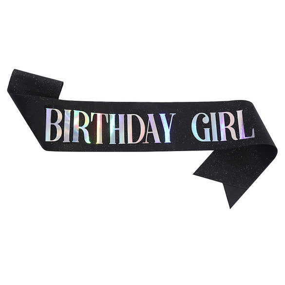 Glitter Cloth Shoulder Strap Etiquette Belt With Bronzing Process