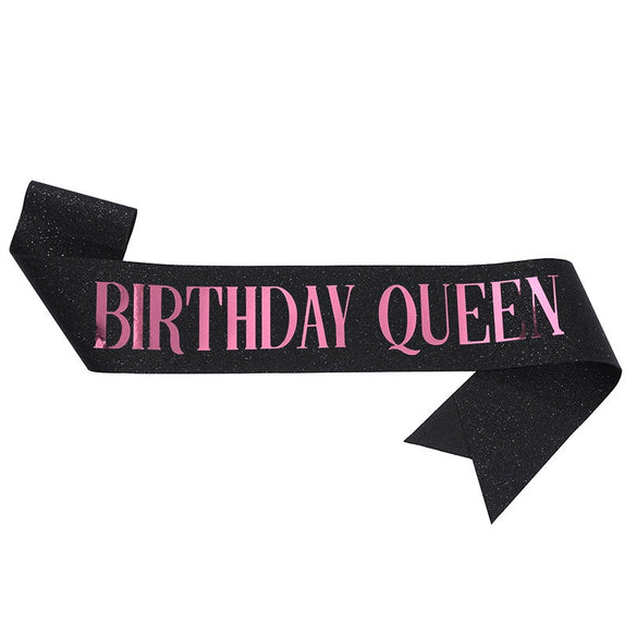 Glitter Cloth Shoulder Strap Etiquette Belt With Bronzing Process