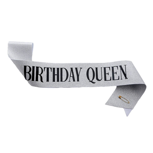 Glitter Cloth Shoulder Strap Etiquette Belt With Bronzing Process