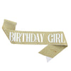 Glitter Cloth Shoulder Strap Etiquette Belt With Bronzing Process