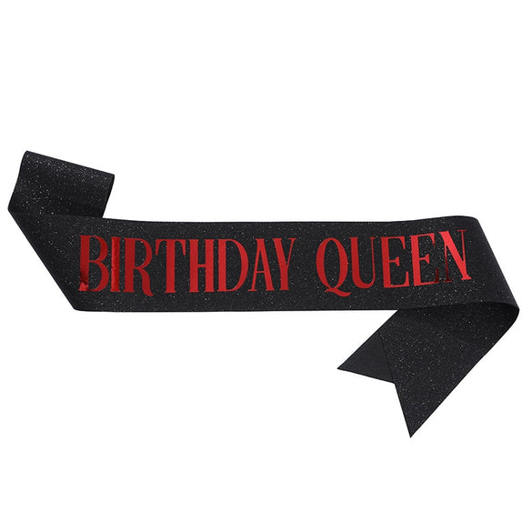 Glitter Cloth Shoulder Strap Etiquette Belt With Bronzing Process