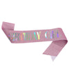 Glitter Cloth Shoulder Strap Etiquette Belt With Bronzing Process