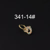 Gloss Bead Ear Buckle Microinlaid Zircon Love Plum Blossom Square Irregular Pierced Earrings Metal Electroplated