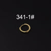 Gloss Bead Ear Buckle Microinlaid Zircon Love Plum Blossom Square Irregular Pierced Earrings Metal Electroplated