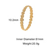 Gold Electroplated Stainless Steel Flower Clasp Bracelet With Simple Elegant Waterproof Design