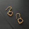 Gold Plated Black Geometric Drop Earrings With Pure Silver Ear Wires Alloy Fashion Jewelry For Women And Men Wholesale