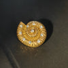 Gold Plated Conch Animal Zodiac Earrings Electroplated Alloy Statement Jewelry For Women And Men