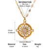 Gold Plated Copper Star And Moon Pendant Necklace With Zircon Inlay Geometric Unisex Jewelry And Whip Chain