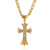 Gold Plated Copper Star And Moon Pendant Necklace With Zircon Inlay Geometric Unisex Jewelry And Whip Chain