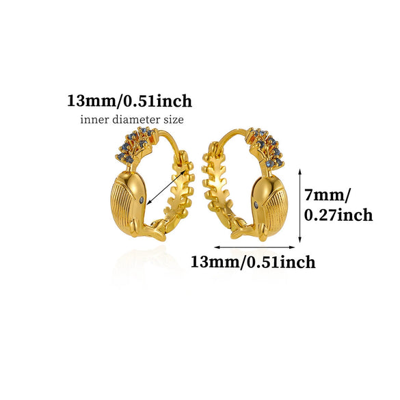 Gold Plated Copper Zircon Earrings For Women Hoop Teardrop And Floral Stud Designs With A Stylish Elegant Finish