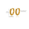 Gold Plated Copper Zircon Earrings For Women Hoop Teardrop And Floral Stud Designs With A Stylish Elegant Finish
