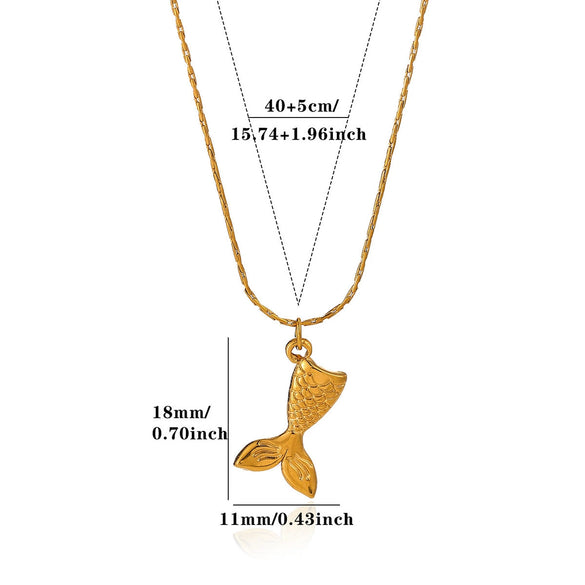 Gold Plated Stainless Steel Cross Chain Necklace With Heart And Insect Pendant Modern Minimalist Unisex Jewelry