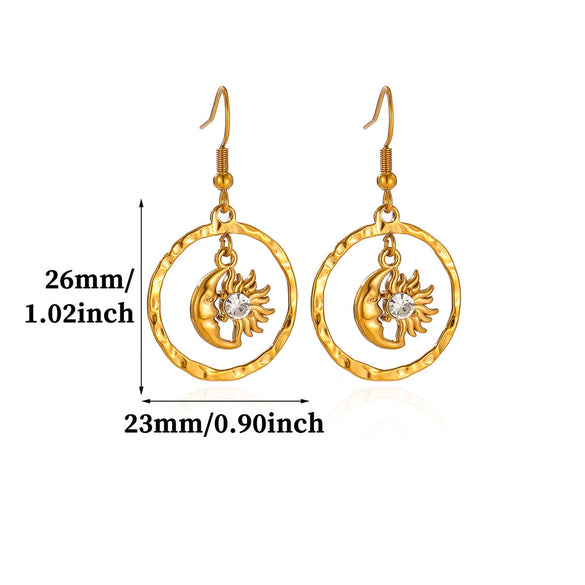 Gold Plated Stainless Steel Flower Drop Earrings For Women With Long Tassel Design Pearl And Zircon Accents Minimalist Style