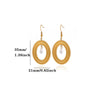Gold Plated Stainless Steel Flower Drop Earrings For Women With Long Tassel Design Pearl And Zircon Accents Minimalist Style