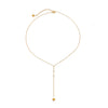Gold Plated Stainless Steel Heart Geometric Pendant Necklace For Women With Decorative Tassel Detail
