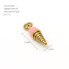 Gold Plated Stainless Steel Ice Cream Pendant Charm With Vacuum Plating For Diy Bracelets And Necklaces Cute Sweet Food Design