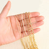 Gold Plated Stainless Steel Minimalist Geometric Necklace Chain Pendant Accessories With Electroplating