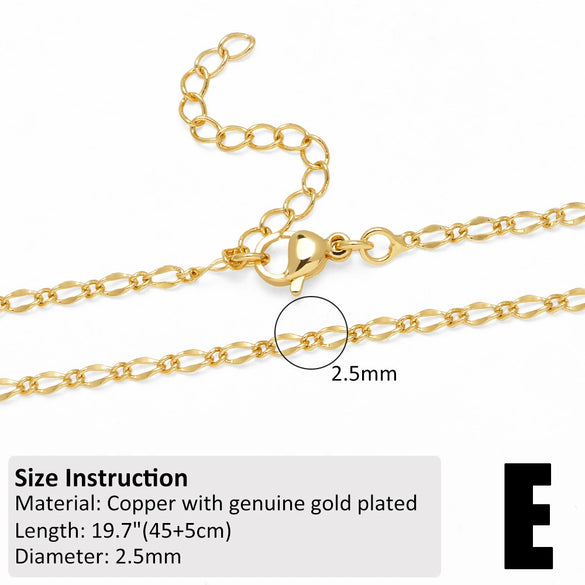 Gold Plated Stainless Steel Minimalist Geometric Necklace Chain Pendant Accessories With Electroplating