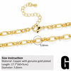 Gold Plated Stainless Steel Minimalist Geometric Necklace Chain Pendant Accessories With Electroplating