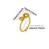 Gold Plated Stainless Steel Peace Dove Open Ring With Bird Wing Design Unisex Animal Jewelry