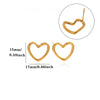 Gold Plated Titanium Steel Hollow Heart Pendant Snake Chain Necklace For Women Minimalist Versatile Jewelry Design