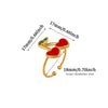 Gold Plated Titanium Steel Open Ring With Colorful Tassel Seashell Tropical Fish Starfish And Pearl Inspired Details For Women