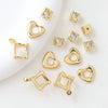 Gold Plated Zircon Bead Pendant Bracelet Diy Handmade Jewelry
