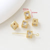 Gold Plated Zircon Bead Pendant Bracelet Diy Handmade Jewelry