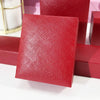 Gold Red Jewelry Box With Right Angle Grid Pattern Leatherfilled Paper And Plastic Box Embryo For Jewelry Packaging And Storage High Protective High Flexibility