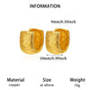 Goldplated Copper Hoop Earrings With Minimalist Geometric Letter Motifs Elegant Unisex Statement Jewelry For Wholesale