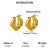 Goldplated Copper Hoop Earrings With Minimalist Geometric Letter Motifs Elegant Unisex Statement Jewelry For Wholesale