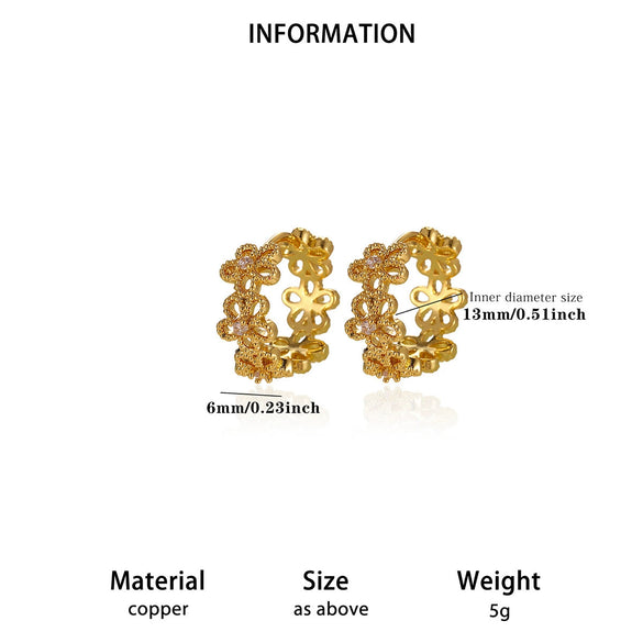 Goldplated Copper Hoop Earrings With Minimalist Geometric Letter Motifs Elegant Unisex Statement Jewelry For Wholesale