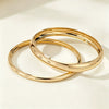 Goldplated Geometric Leopard Print Stackable Bracelet For Women Narrow Glossy Fashion Jewelry