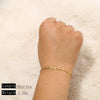 Goldplated Handmade Diy Trendy Bracelets With Snake Bone Chains Cuban Chains Bead Chains In Stainless Steel And Geometric Shape