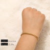 Goldplated Handmade Diy Trendy Bracelets With Snake Bone Chains Cuban Chains Bead Chains In Stainless Steel And Geometric Shape