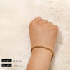 Goldplated Handmade Diy Trendy Bracelets With Snake Bone Chains Cuban Chains Bead Chains In Stainless Steel And Geometric Shape