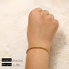 Goldplated Handmade Diy Trendy Bracelets With Snake Bone Chains Cuban Chains Bead Chains In Stainless Steel And Geometric Shape