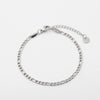 Goldplated Stainless Steel Geometric Cuban Anklet And Bracelet Hand Jewelry For Unisex With Ins Cold Style