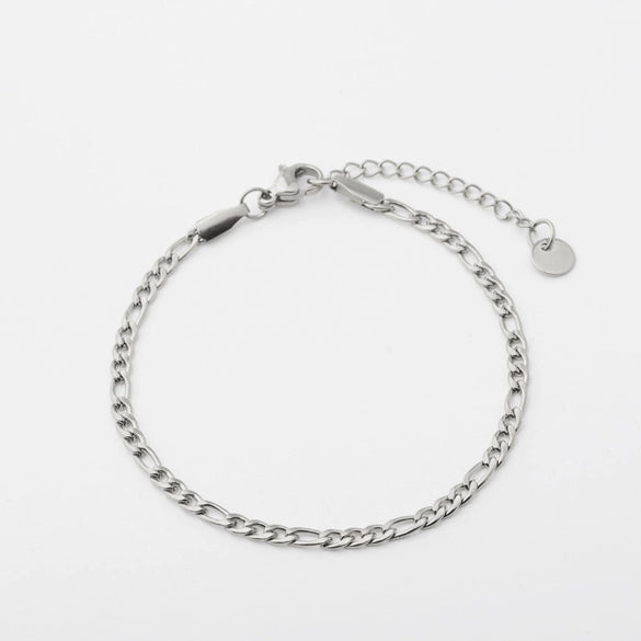 Goldplated Stainless Steel Geometric Cuban Anklet And Bracelet Hand Jewelry For Unisex With Ins Cold Style