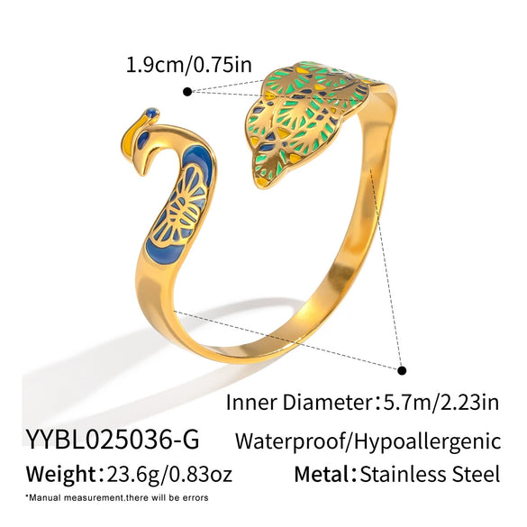 Good Luck Bird Stainless Steel Bracelet For Women With Electroplating New Chinese Style Niche Stylish And Elegant