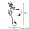 Gothic Alloy Earrings With Geometric Style And Electroplating Process For Women