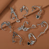 Gothic Alloy Earrings With Geometric Style And Electroplating Process For Women