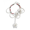Gothic Dark Style Crystal Spider Plastic Beads Clavicle Chain With Electroplating For Women